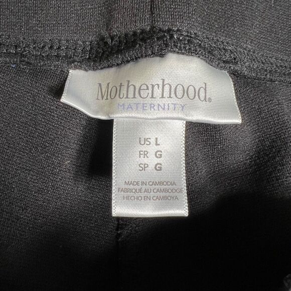 Motherhood Maternity Womens Leggings Skinny Leg Ankle Length Pants Black Large - Picture 5 of 7